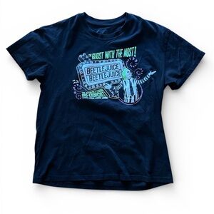 Beetlejuice Black Graphic T-Shirt L
